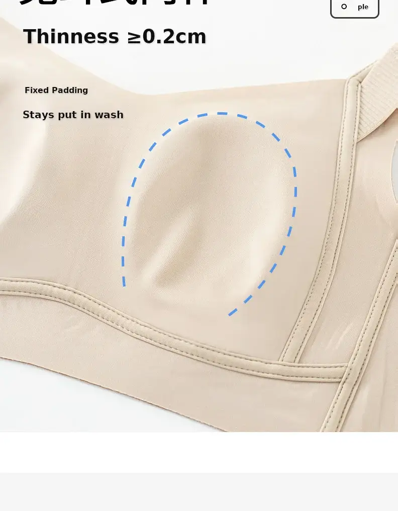 Women's Adjustable Plain Bra Grey Plus Size — feature 33