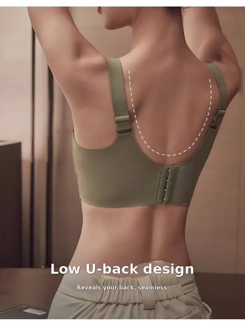 Women's Adjustable Plain Bra Grey Plus Size — feature 7