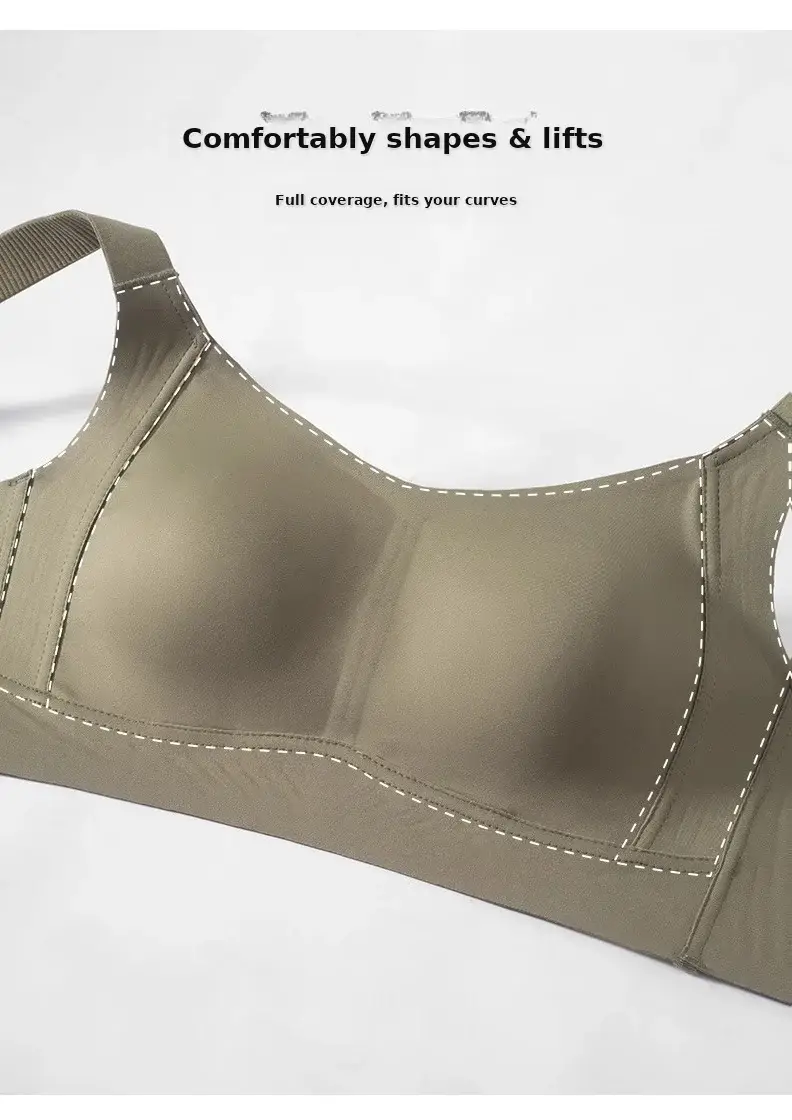Women's Adjustable Plain Bra Grey Plus Size — feature 9