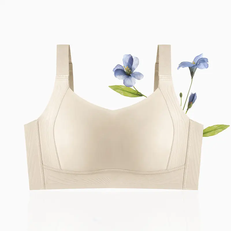 Women's Adjustable Plain Bra Grey Plus Size - Image 3