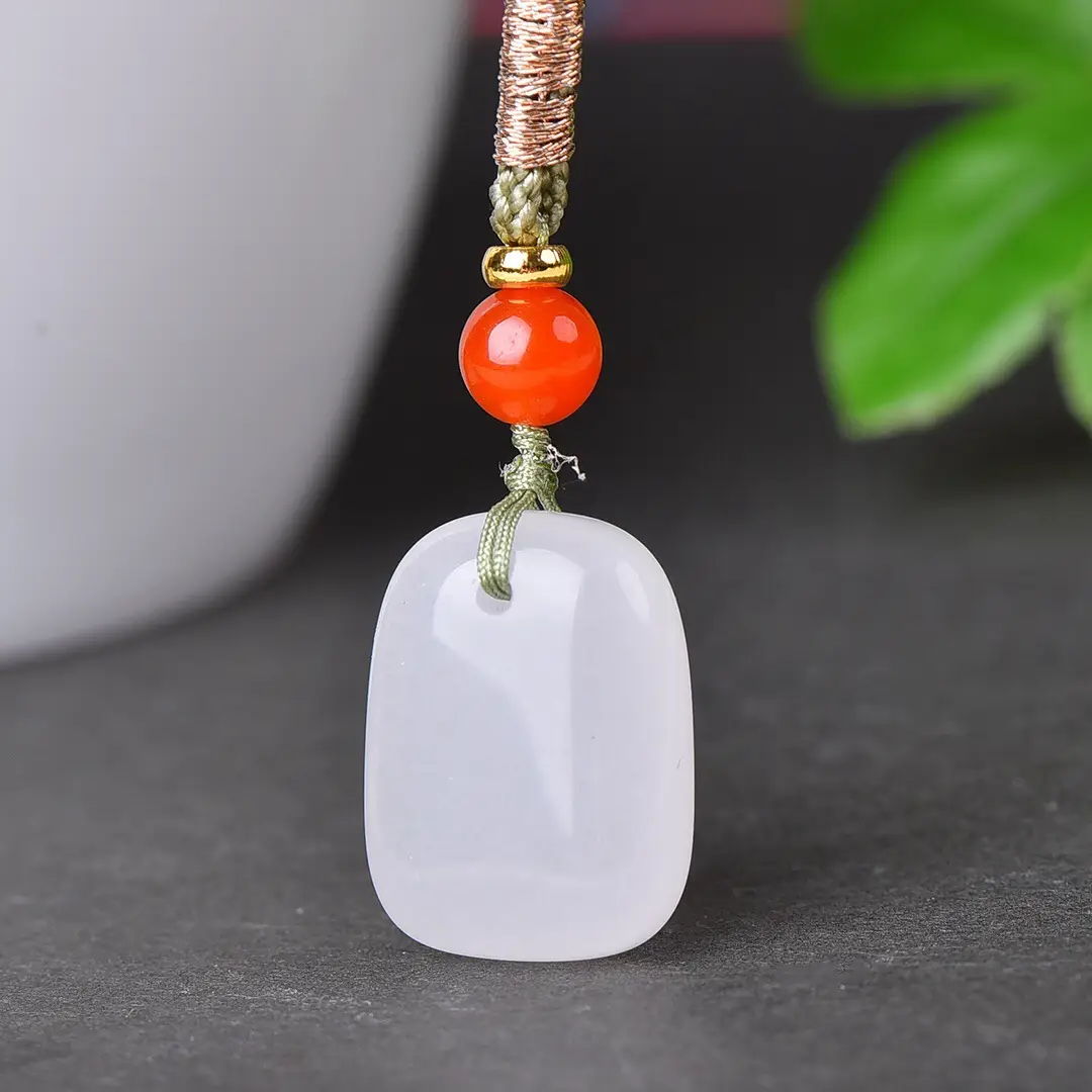 Jade Tiger Pendant with Gold Plated Chain - Image 4