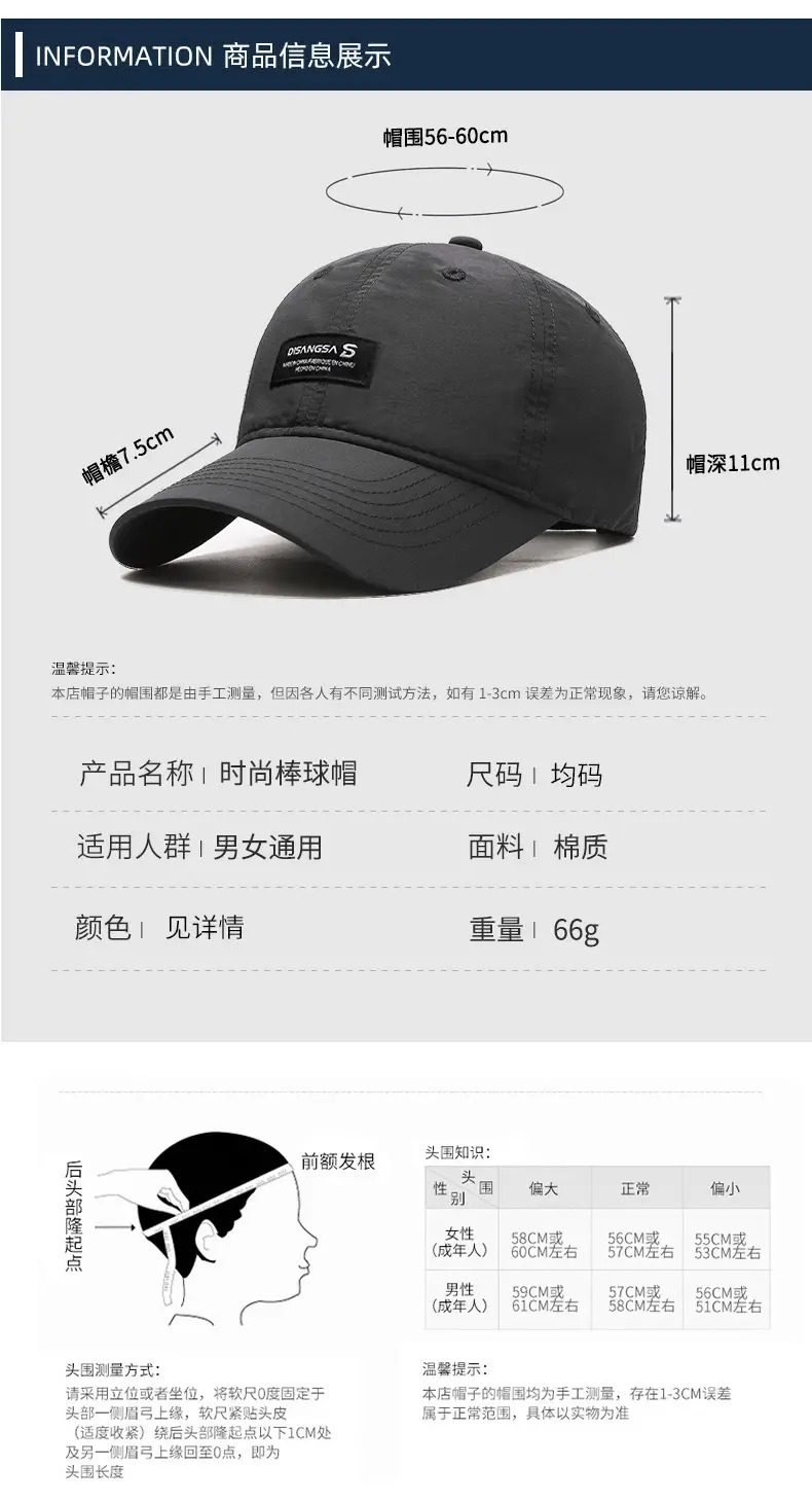 Di Sang Sa Waterproof Baseball Cap for Men Women — feature 6