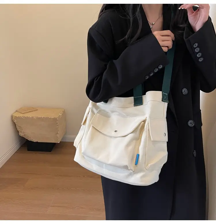 Women Canvas Shoulder Crossbody Bag Yellow 2026 — feature 22