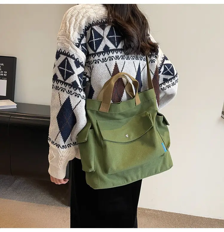 Women Canvas Shoulder Crossbody Bag Yellow 2026 — feature 26