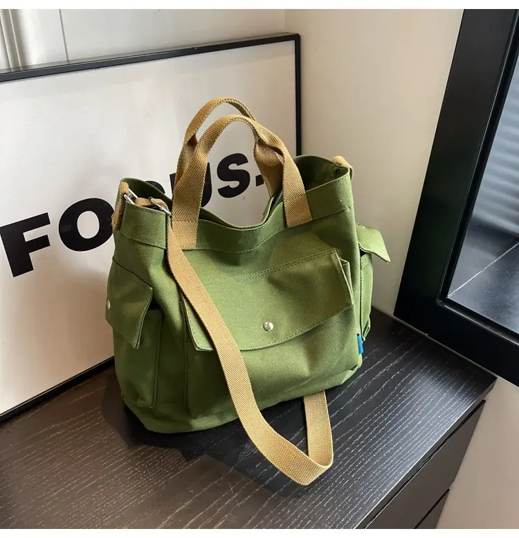 Women Canvas Shoulder Crossbody Bag Yellow 2026 — feature 38