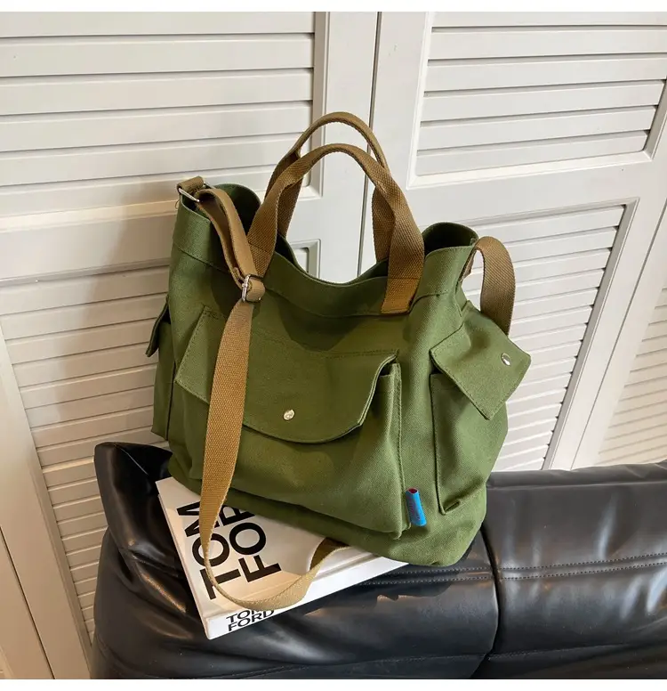 Women Canvas Shoulder Crossbody Bag Yellow 2026 — feature 39
