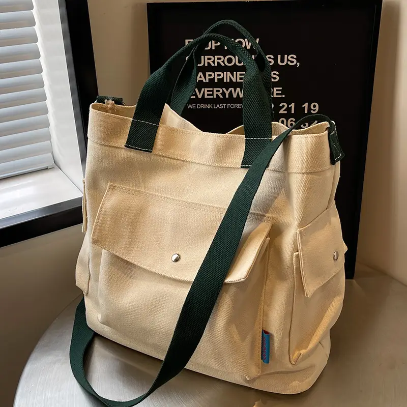 Women Canvas Shoulder Crossbody Bag Yellow 2026 - Image 2