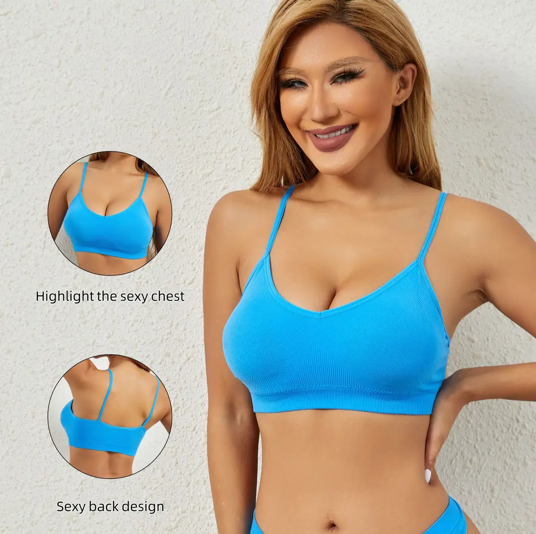 French style wireless push up girl's underwear big chest small thin thread bra sexy comfortable breathable beautiful vest