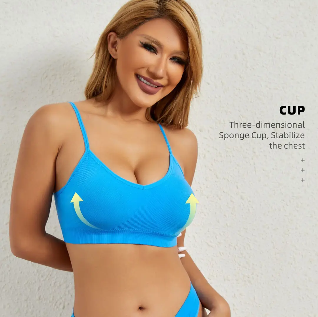 French style wireless push up girl's underwear big chest small thin thread bra sexy comfortable breathable beautiful vest