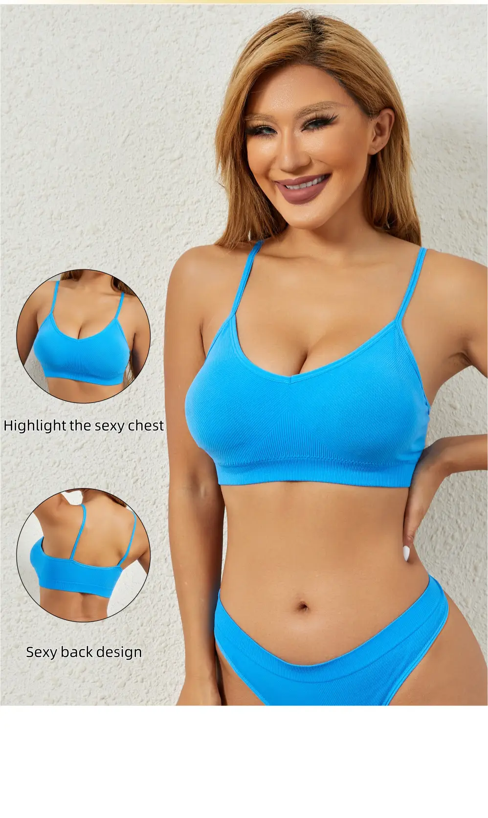French style wireless push up girl's underwear big chest small thin thread bra sexy comfortable breathable beautiful vest — feature 5