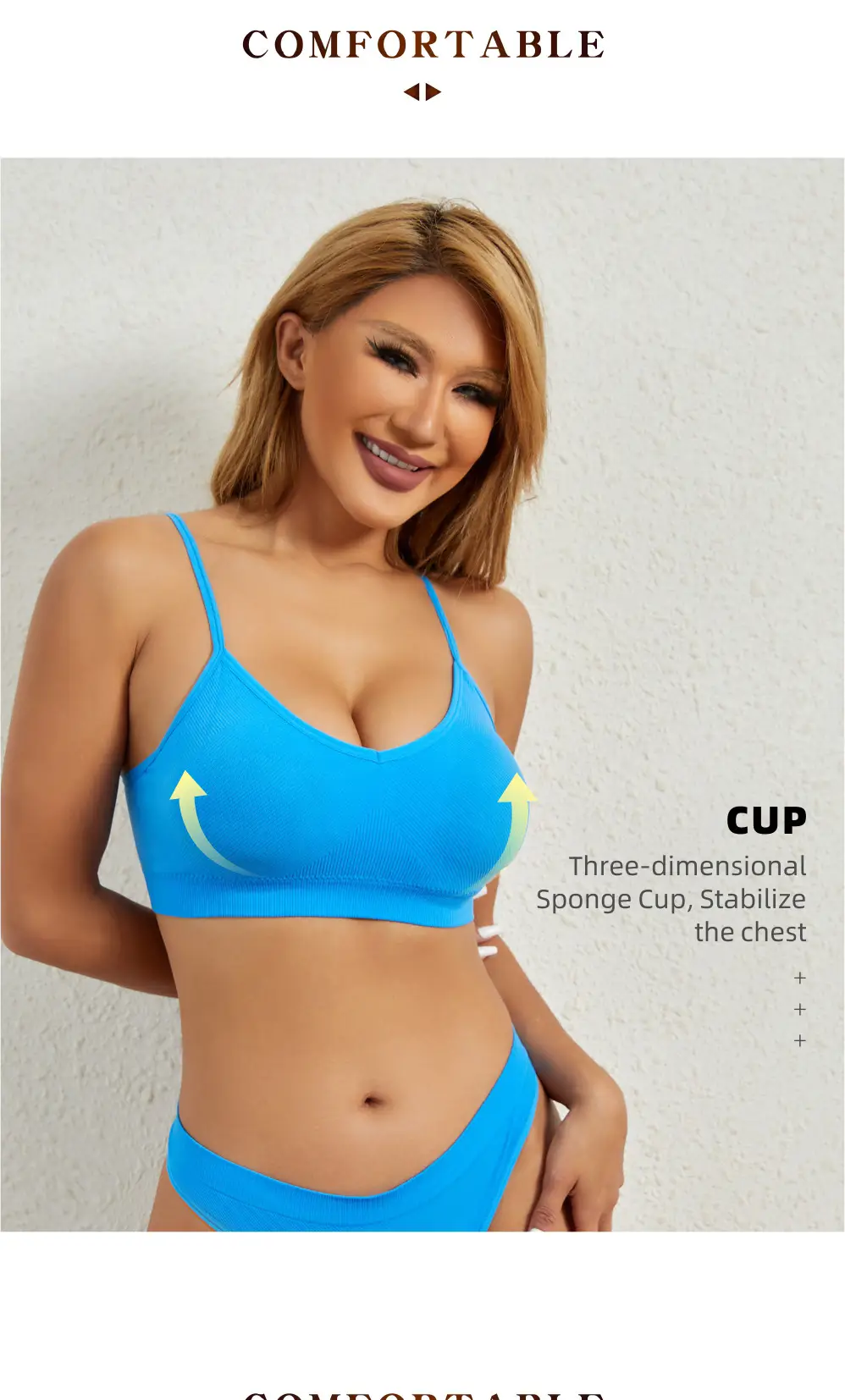 French style wireless push up girl's underwear big chest small thin thread bra sexy comfortable breathable beautiful vest — feature 7