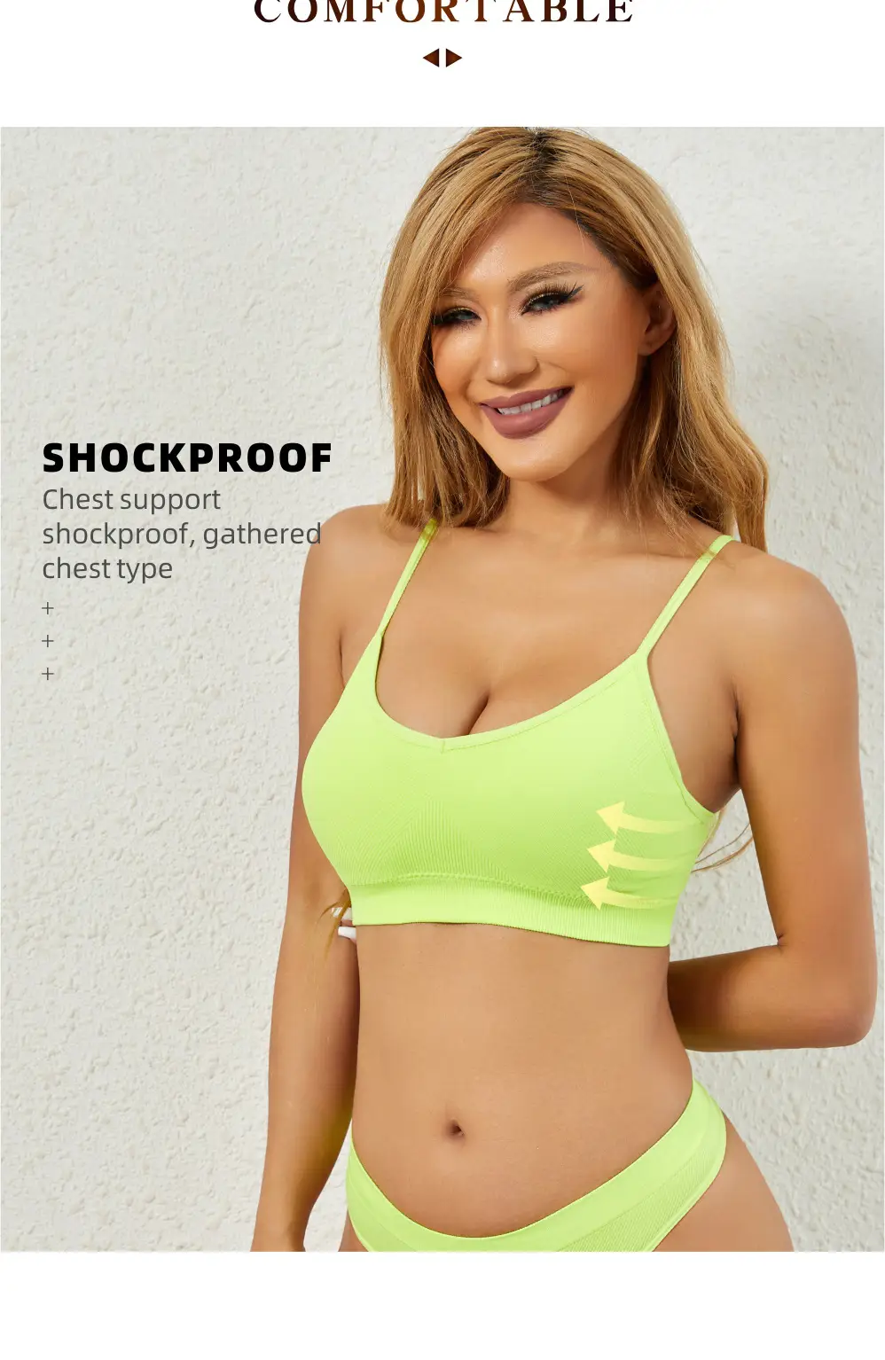 French style wireless push up girl's underwear big chest small thin thread bra sexy comfortable breathable beautiful vest — feature 8