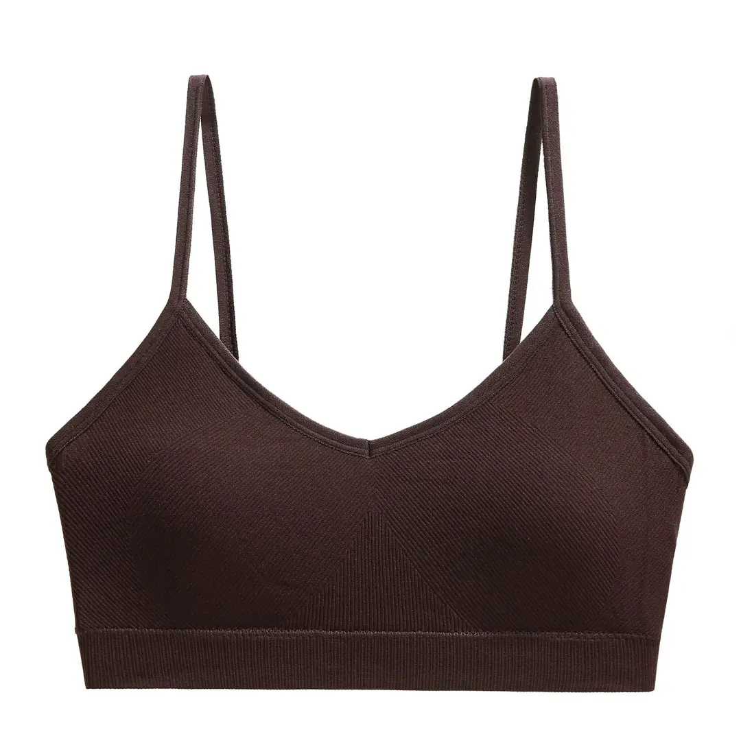 French style wireless push up girl's underwear big chest small thin thread bra sexy comfortable breathable beautiful vest