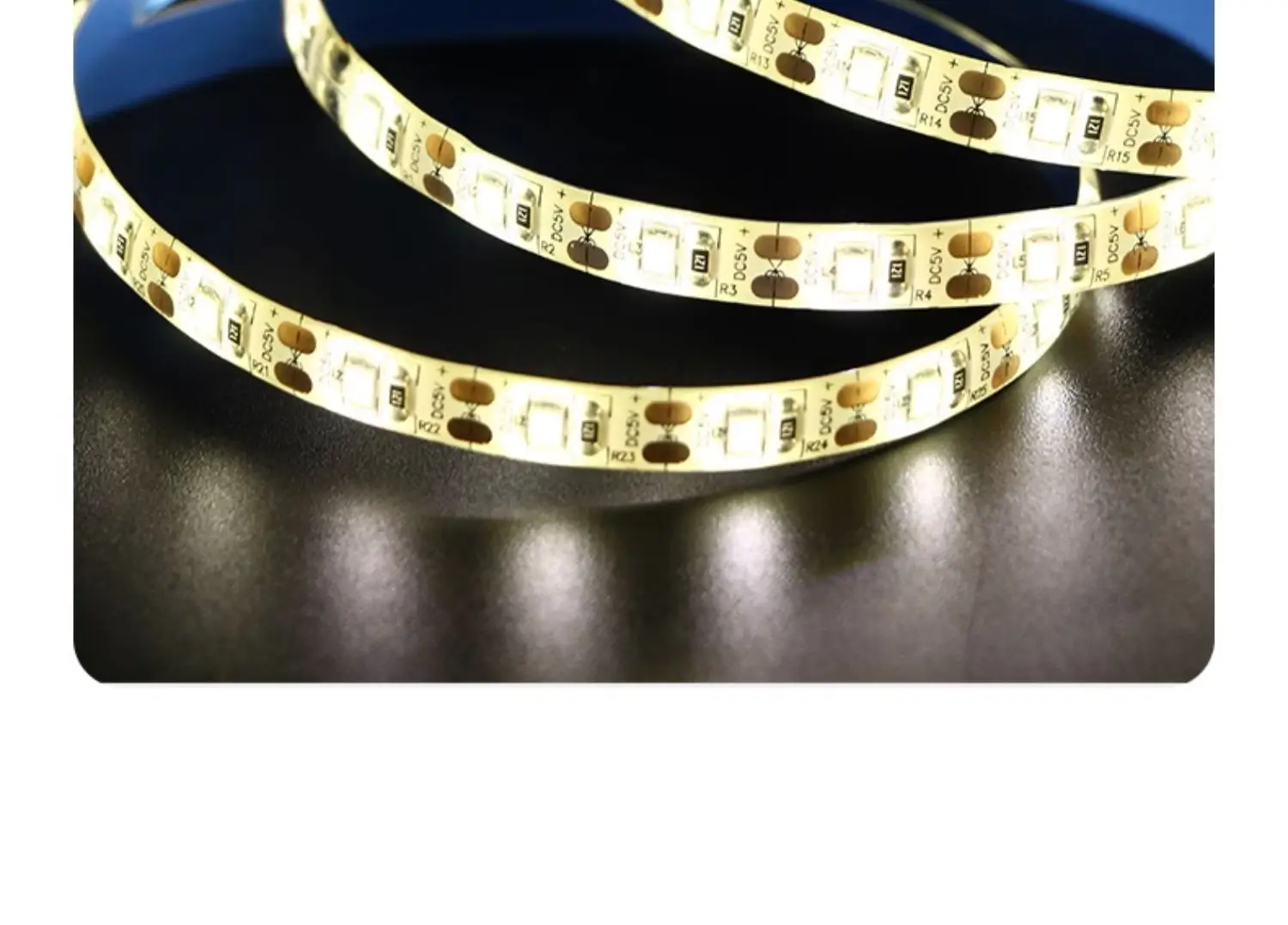 led light strip self-adhesive 5v low voltage super bright strip USB stall stall decoration power bank line embedded light strip — feature 27