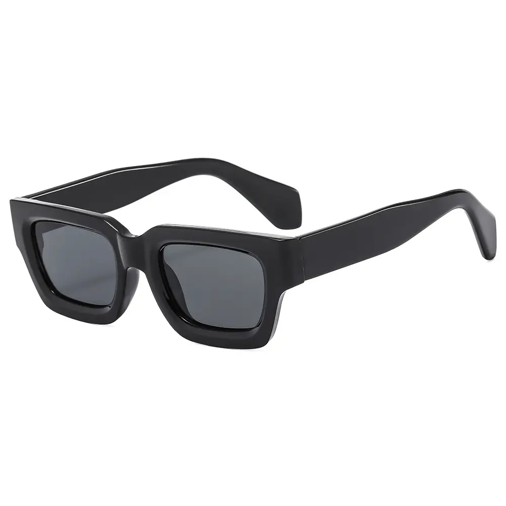 Cross-border Square Frame Sunglasses Black Brown 2023