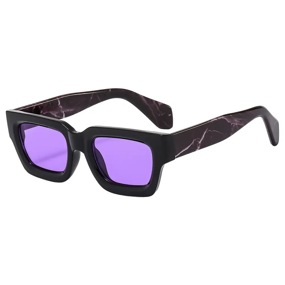 Cross-border Square Frame Sunglasses Black Brown 2023