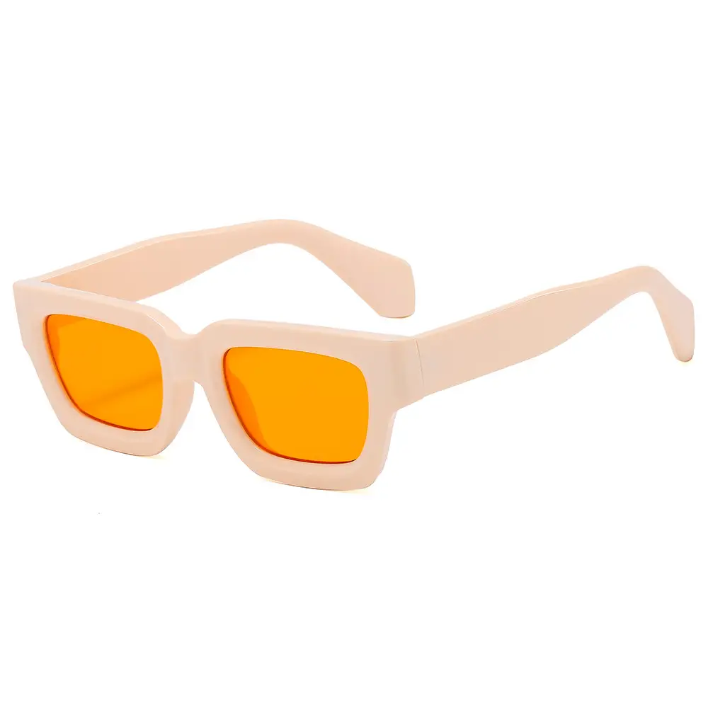 Cross-border Square Frame Sunglasses Black Brown 2023