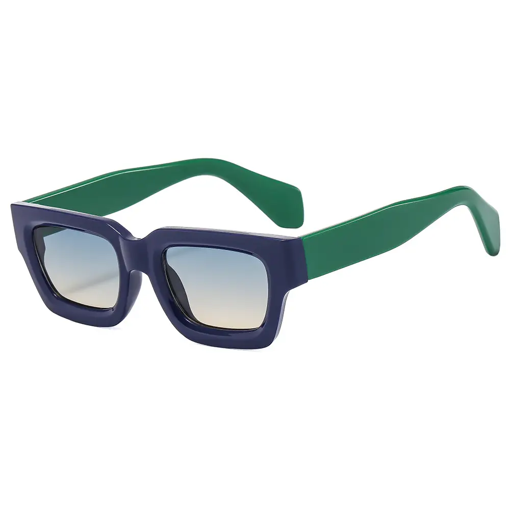 Cross-border Square Frame Sunglasses Black Brown 2023
