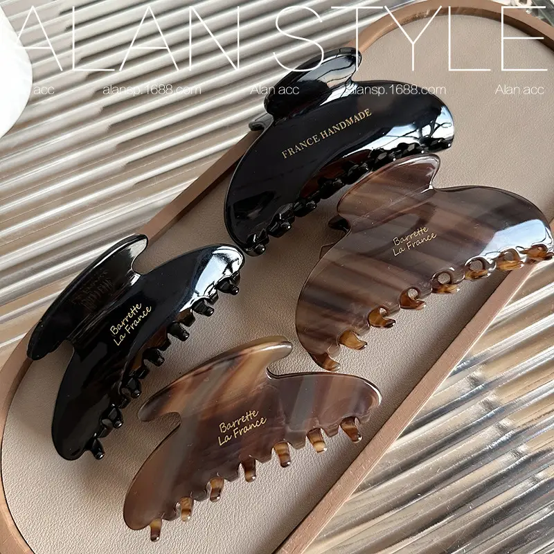 Autumn Winter Maillard Large Acetate Clip Female Hairpin Headdress - Image 5