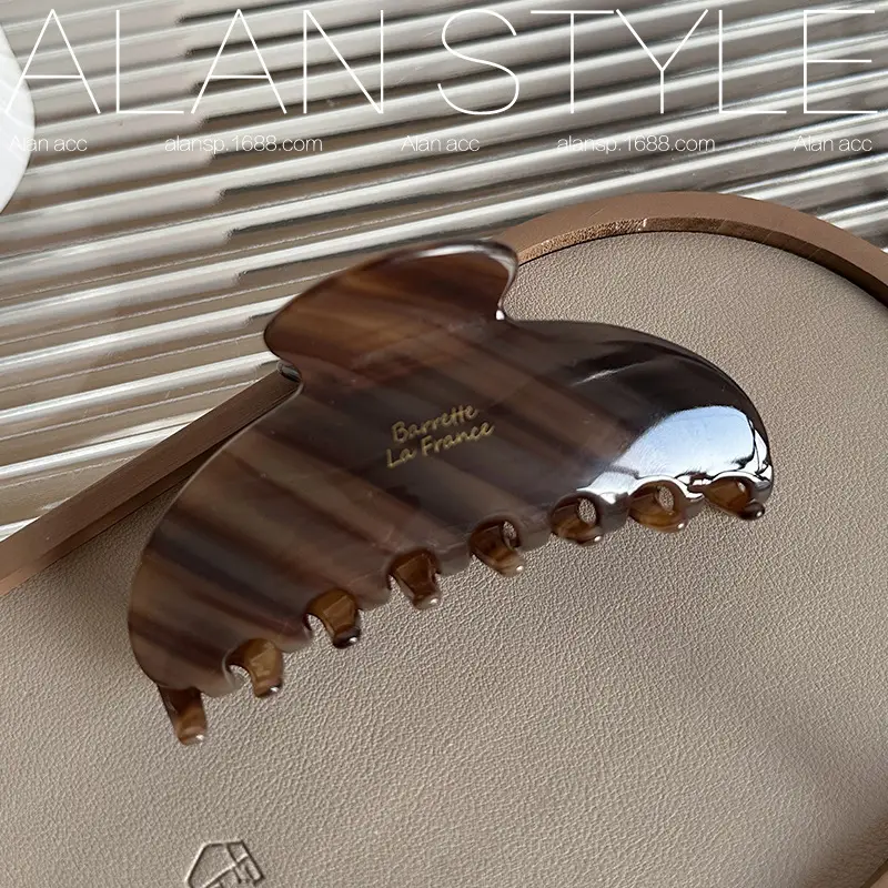 Autumn Winter Maillard Large Acetate Clip Female Hairpin Headdress - Image 6