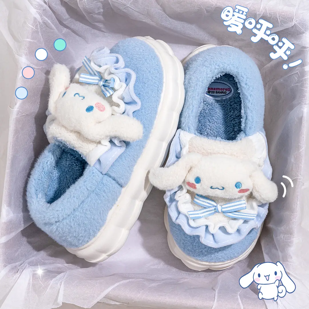 Cinnamon Dog Cotton Slippers for Women, Winter 2026 New Model, Indoor Home Thick-Soled Warm Cotton Shoes, Women's Winter Plush-Lined - Image 4