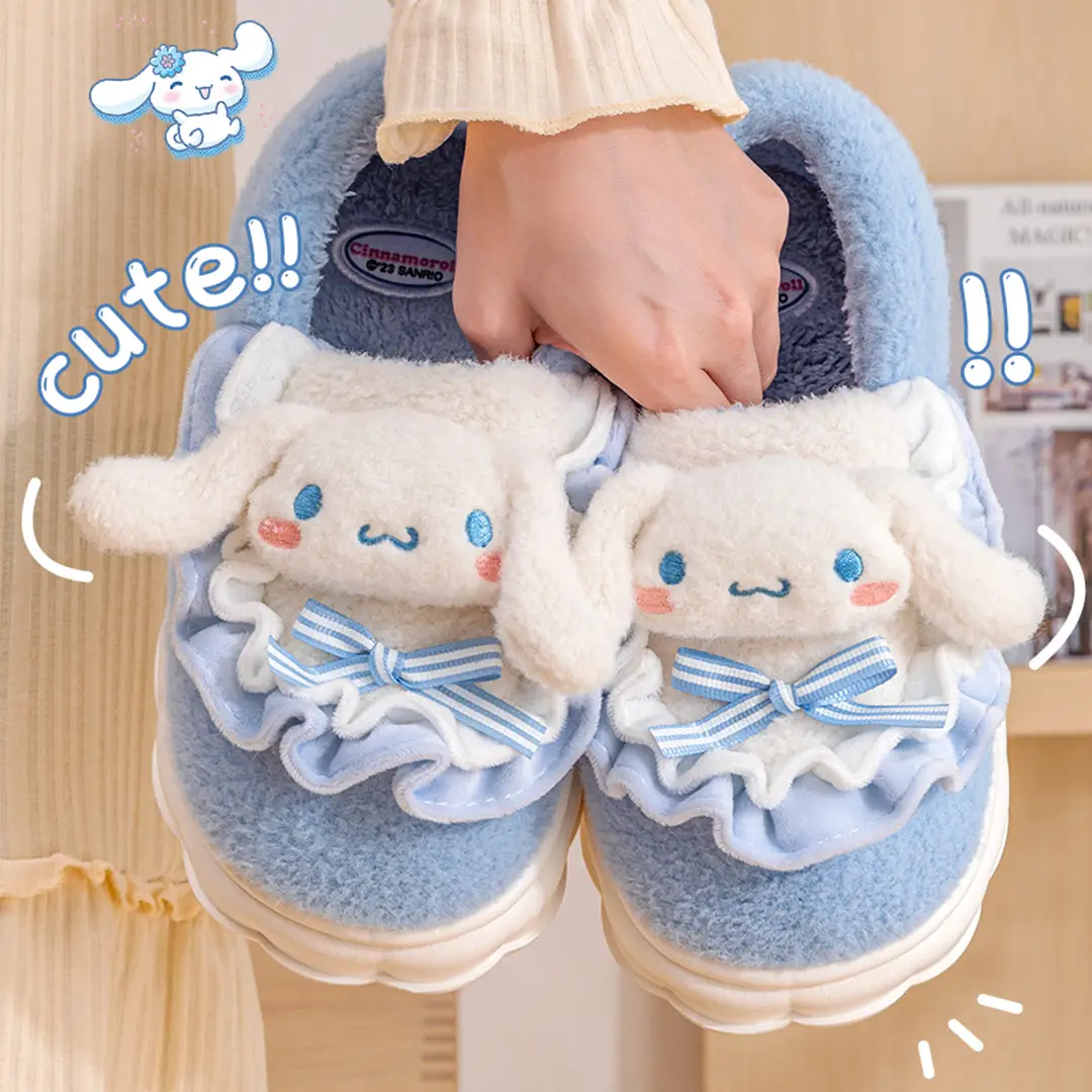 Cinnamon Dog Cotton Slippers for Women, Winter 2026 New Model, Indoor Home Thick-Soled Warm Cotton Shoes, Women's Winter Plush-Lined - Image 5