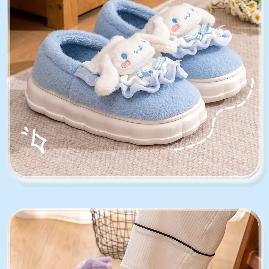 Cinnamon Dog Cotton Slippers for Women, Winter 2026 New Model, Indoor Home Thick-Soled Warm Cotton Shoes, Women's Winter Plush-Lined — feature 18
