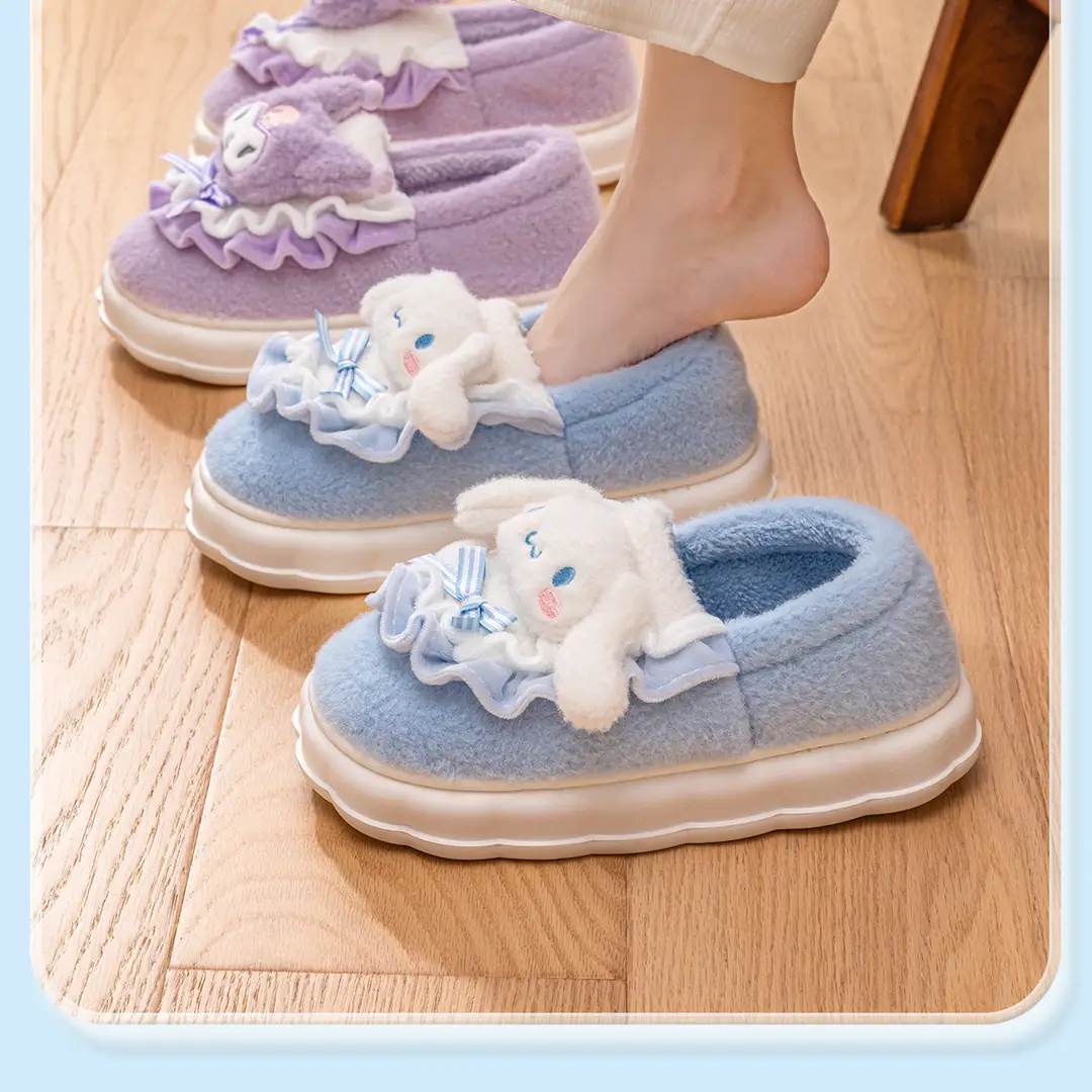 Cinnamon Dog Cotton Slippers for Women, Winter 2026 New Model, Indoor Home Thick-Soled Warm Cotton Shoes, Women's Winter Plush-Lined — feature 19