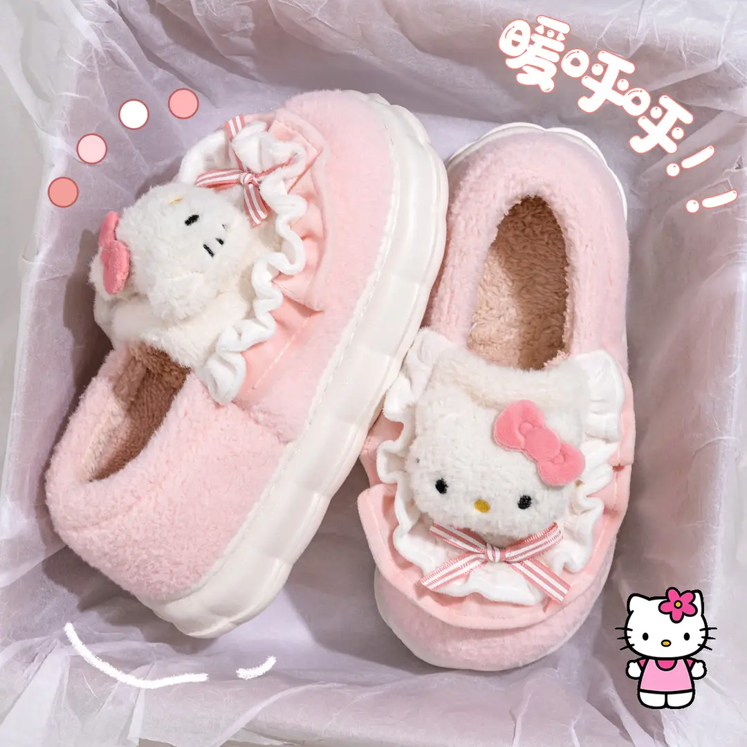 Cinnamon Dog Cotton Slippers for Women, Winter 2026 New Model, Indoor Home Thick-Soled Warm Cotton Shoes, Women's Winter Plush-Lined - Image 2