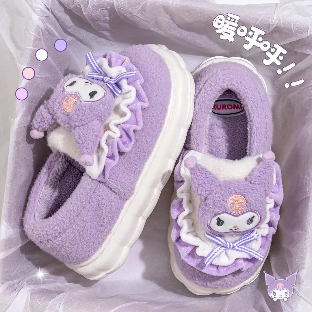 Cinnamon Dog Cotton Slippers for Women, Winter 2026 New Model, Indoor Home Thick-Soled Warm Cotton Shoes, Women's Winter Plush-Lined - Image 3