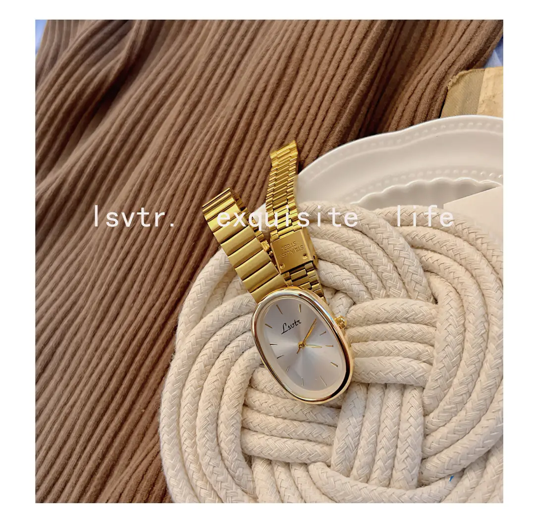 New Golden Middle Ancient Niche High Fashion Explosions Watch Small Gold Watch Women's Quartz Steel Band Women's Watch Wholesale — feature 14