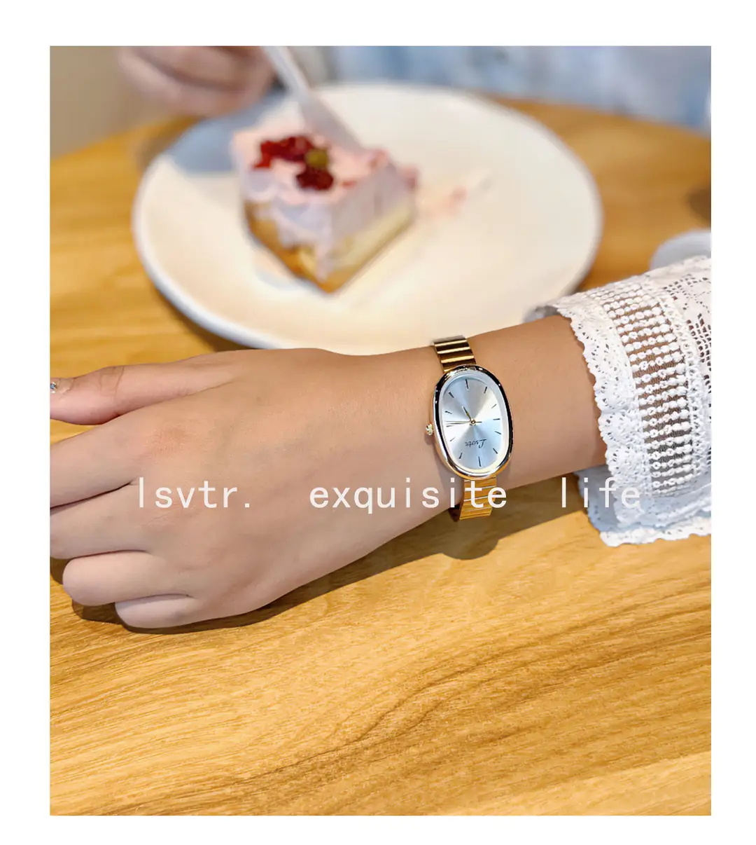 New Golden Middle Ancient Niche High Fashion Explosions Watch Small Gold Watch Women's Quartz Steel Band Women's Watch Wholesale — feature 7