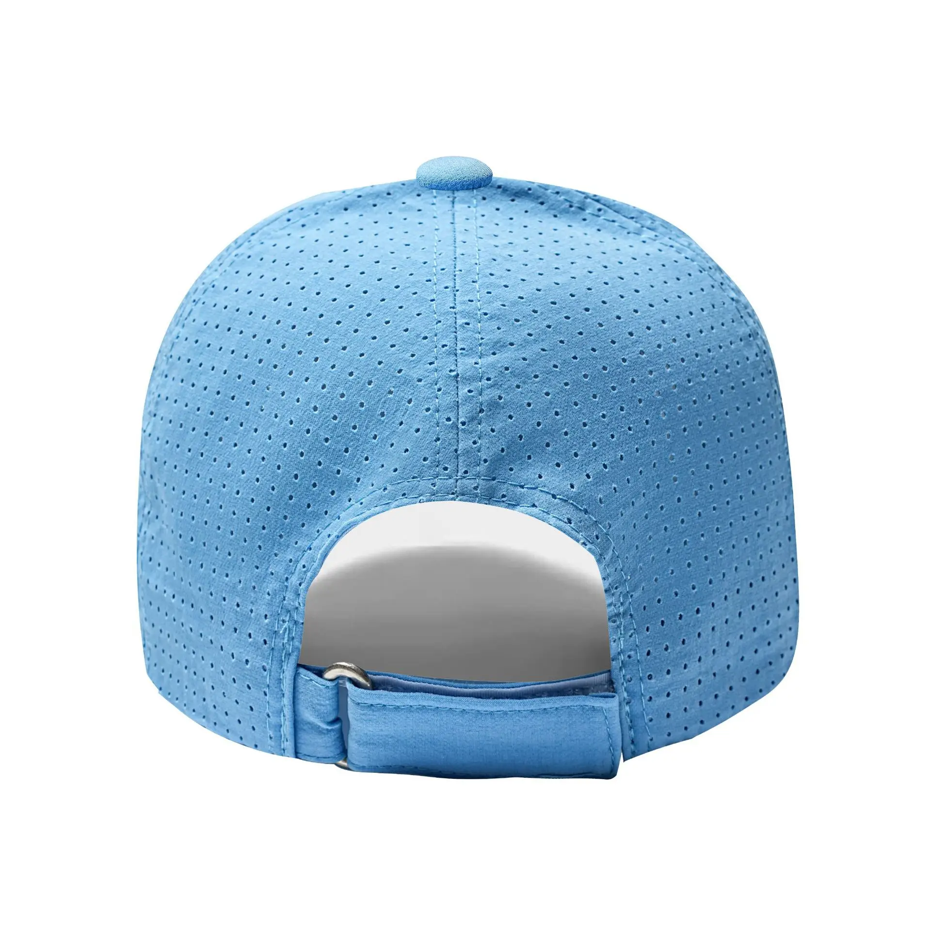 Blue High-Quality Baseball Cap with Embroidered Logo - Image 12