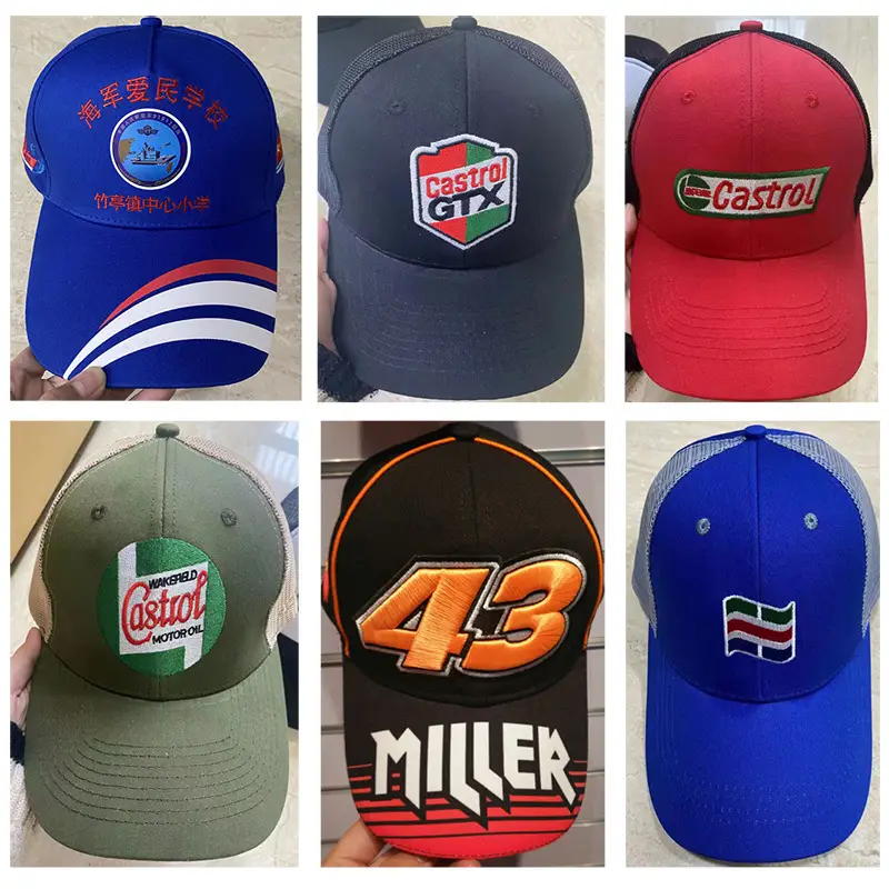 Blue High-Quality Baseball Cap with Embroidered Logo — feature 6