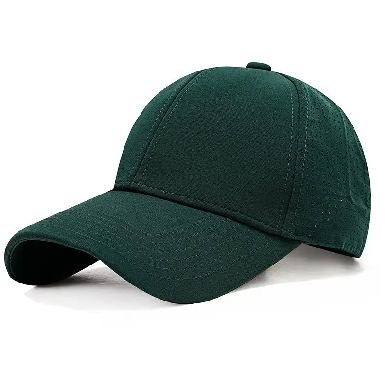 Blue High-Quality Baseball Cap with Embroidered Logo - Image 2