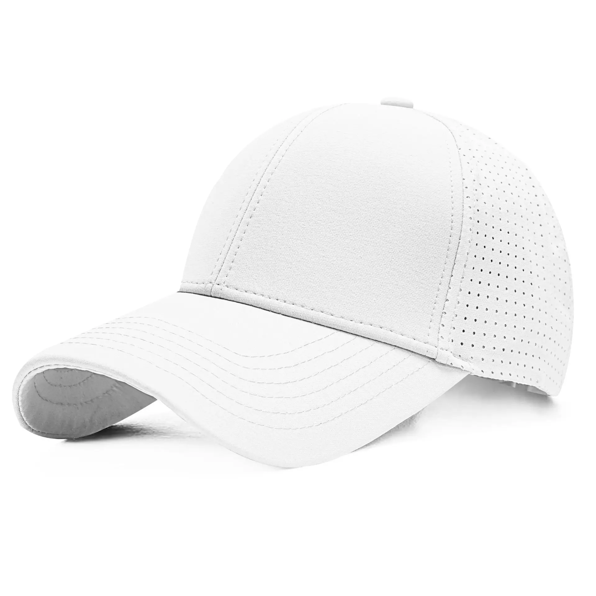 Blue High-Quality Baseball Cap with Embroidered Logo - Image 7
