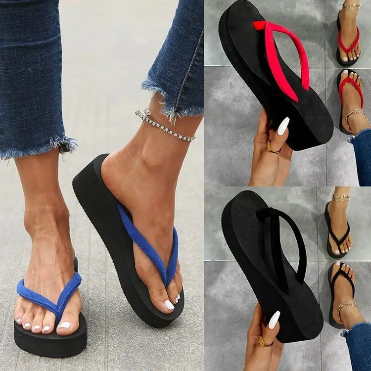 2023 Black Korean Style Platform Slippers Women — feature 2