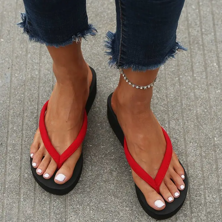 2023 Black Korean Style Platform Slippers Women — feature 8