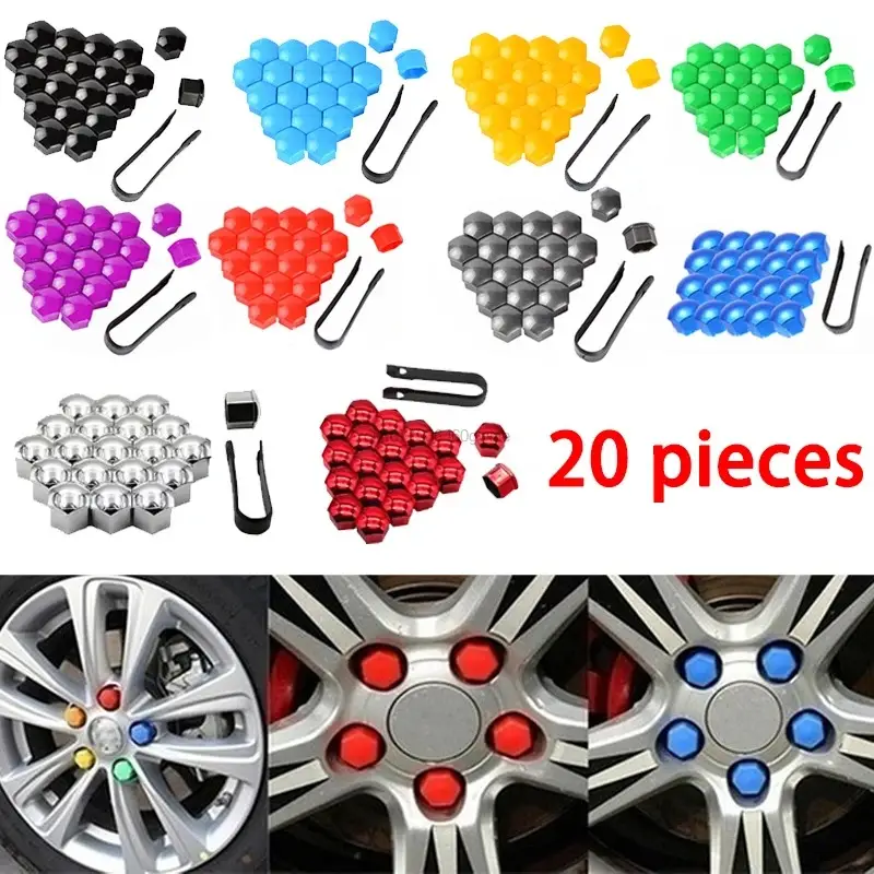 Universal Car Tire Screw Caps 17mm19mm21mm Wheel Hub Decorative Plastic - Image 11