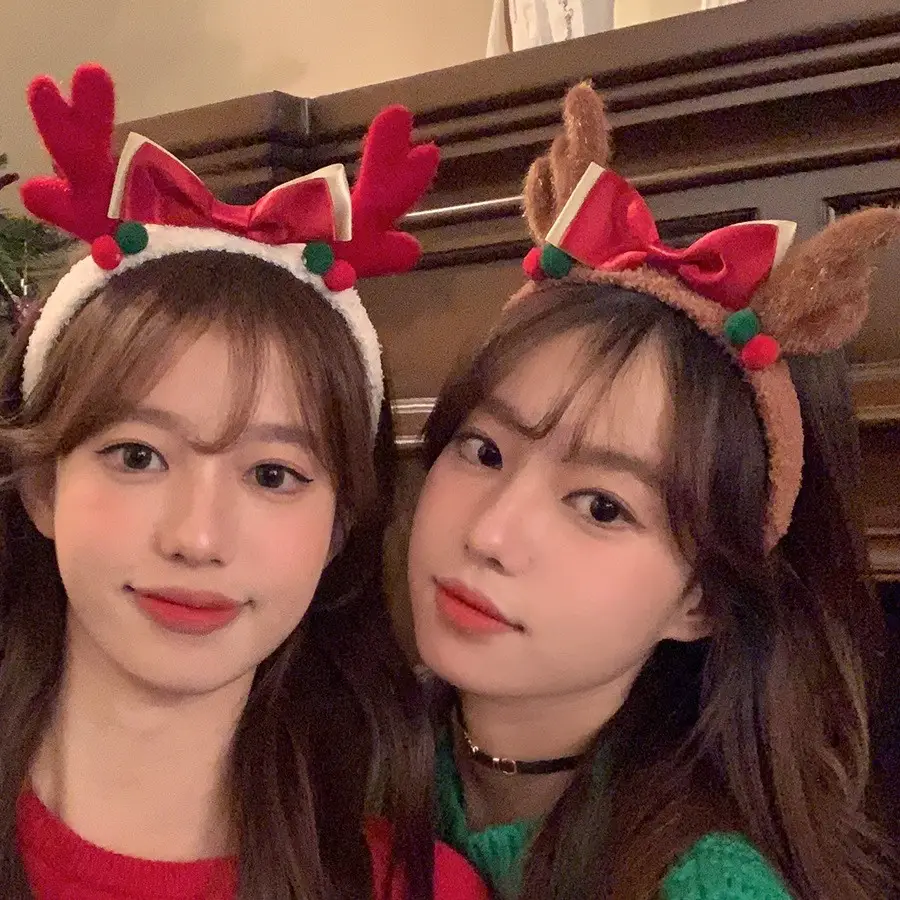 Christmas Antler Headbands for Girls 2023 New Autumn Winter