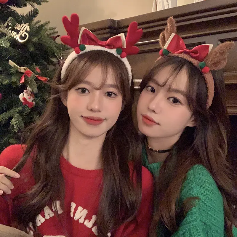 Christmas Antler Headbands for Girls 2023 New Autumn Winter — feature 2