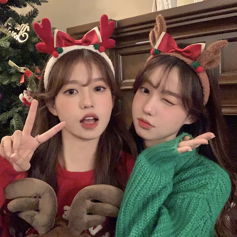 Christmas Antler Headbands for Girls 2023 New Autumn Winter — feature 3