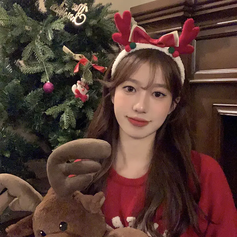 Christmas Antler Headbands for Girls 2023 New Autumn Winter — feature 4