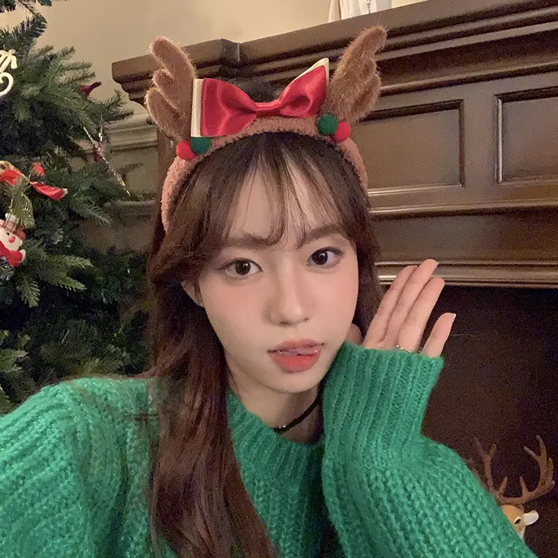 Christmas Antler Headbands for Girls 2023 New Autumn Winter — feature 5