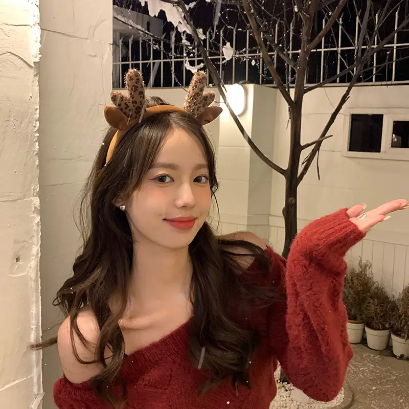 Christmas Antler Headbands for Girls 2023 New Autumn Winter — feature 6
