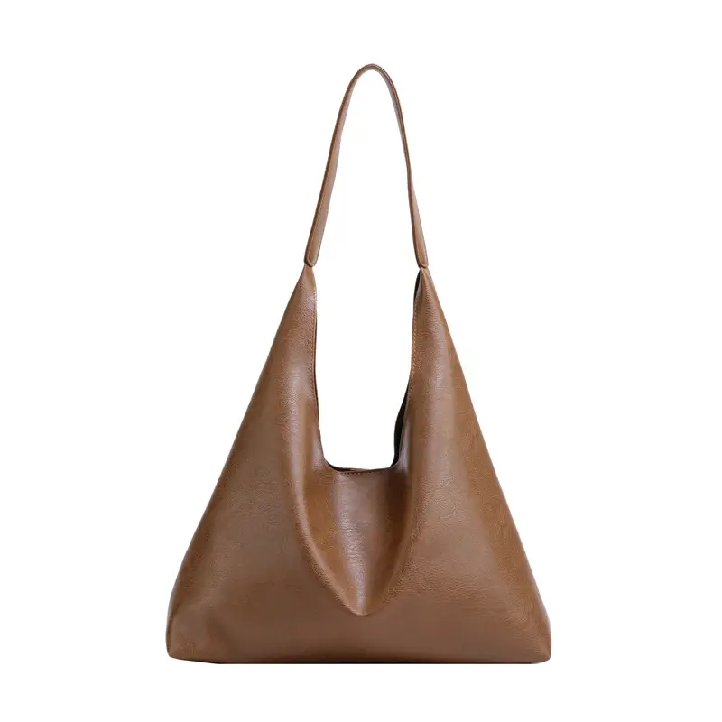 Women's Korean Style Tan Tote Bag Large Capacity - Image 8
