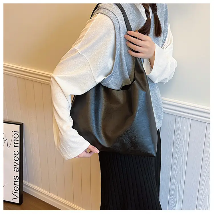 Women's Korean Style Tan Tote Bag Large Capacity — feature 10