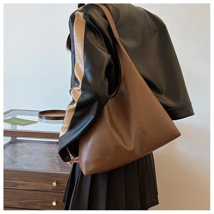 Women's Korean Style Tan Tote Bag Large Capacity — feature 13