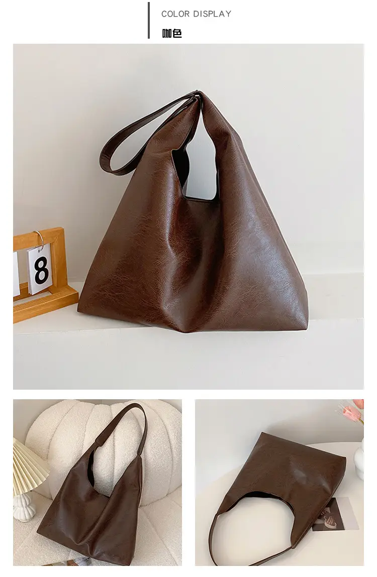 Women's Korean Style Tan Tote Bag Large Capacity — feature 20