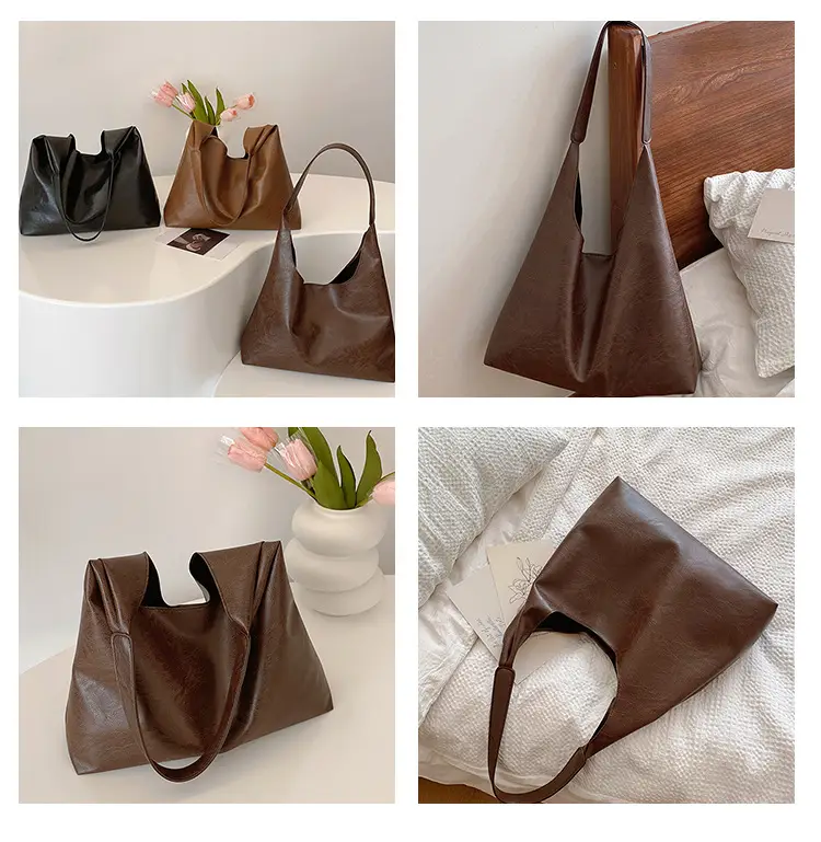Women's Korean Style Tan Tote Bag Large Capacity — feature 8